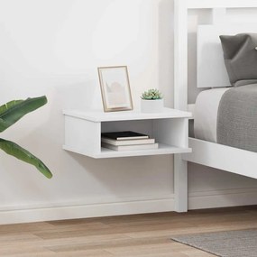 vidaXL Κομοδίνο 2 pcs Λευκό 40 x 31 x 15 εκ Επεξεργασμένο ξύλο