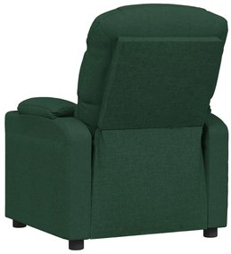 vidaXL Πολυθρόνα Ανακλινόμενη Ηλεκτρική Πράσινο Υφασμάτινη