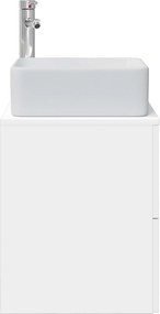 vidaXL Επιτοίχια Λεκάνη Έπιπλο Λευκό 53 x 34,5 x 63 εκ