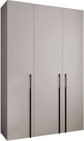 Ντουλάπα Como III 160 Τρίφυλλη-Cashmere - Μαύρο