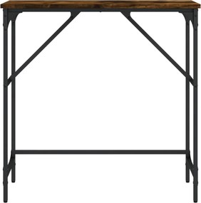 vidaXL Τραπέζι Κονσόλα Καπνιστή Δρυς 75x32x75 εκ. Επεξεργ. Ξύλο