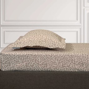 Σεντόνι King Size Επίπεδο (260x280) Greenwich Polo Club Loft Leopard Μπεζ
