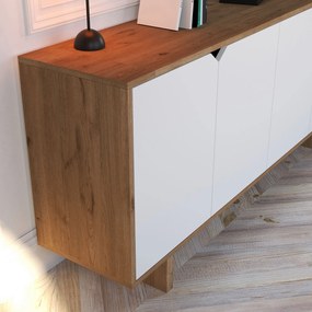 Console Mete - White, Oak White
Oak