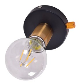 Φωτιστικό Τοίχου - Απλίκα SE 138-BK TOLO WALL LAMP BRASS BRONZE BLACKBASE Ζ2 - 77-3542 - 51W - 100W - 77-3542