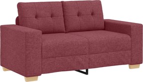 vidaXL Καναπές 3 pcs Κόκκινο Άνεμο 221 x 80 x 80 εκ