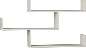 Ραφιέρα τοίχου Tiber pakoworld χρώμα λευκό 120x22x67εκ