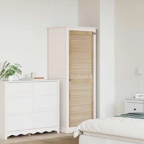 vidaXL Πόρτα Ντουλάπας Φυσικό 140.5 x 2 x 59.5 εκ Στερεά ξυλεία πεύκου