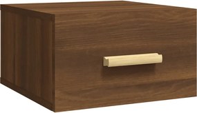 vidaXL Κομοδίνο Επιτοίχιο Καφέ Δρυς 35 x 35 x 20 εκ.