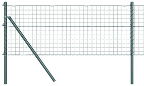 vidaXL Euro Fence με 13 Στυλ 0.4x50 μ Γαλβανισμένος Χάλυβας Πράσινος