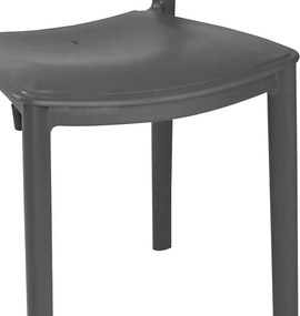 Καρέκλα Ignite pakoworld PP ανθρακί