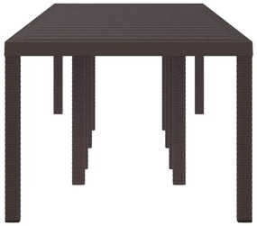 vidaXL Τραπέζι Κήπου Καφέ 300 x 100 x 73 εκ συνθετικό ρατάν