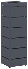 vidaXL Σχέδιο & βάση αποθήκευσης Ανθρακί 15.5 x 15.5 x 49 εκ Ατσάλι