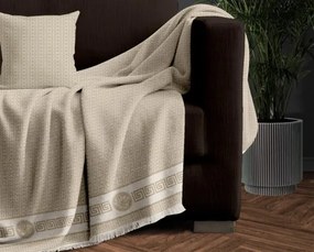 Makis Tselios Home Μονοθέσιο Ριχτάρι Meandros 180x180cm Beige