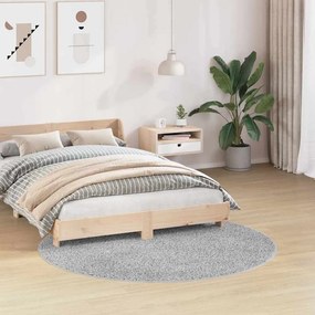 vidaXL Αντιολισθητικό Σαγκί Χαλάκι Γκρι 160 x 160 cm PP