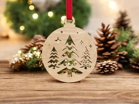 Intra απο ξύλο plywood 3mm-4mm πάχος – Χριστουγεννιάτικα δέντρα με αστέρια στολίδι 40x40 cm INTRAVECTRY-MY545288