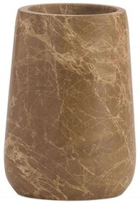 Ποτηροθήκη AH-BA24123 Φ8x11,5cm Marble Brown Andrea House Marble