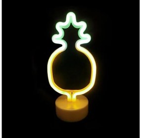 Παιδικό Πορτατίφ Ανανάς NEON LED με μπαταρία &amp; USB FPINAPPLENEON2A ACA-FPINAPPLENEON2A-Κίτρινο FPINAPPLENEON2A