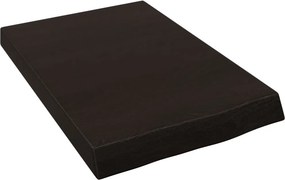 vidaXL Πάγκος Μπάνιου Σκούρο Καφέ 40x60x(2-6) εκ.Επεξεργ. Μασίφ Ξύλο
