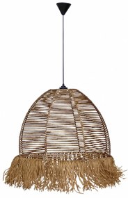 Φωτιστικό Οροφής Μονόφωτο Heronia Mackrame 31-1297 Bamboo