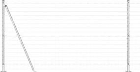 vidaXL Τεντώτο με στήριγμα Ασημί 1,2 x 25 m Ατσάλι