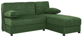 Corner Sofa with 2 Storage Spaces  Ege Cypress Green 188x145x84cm