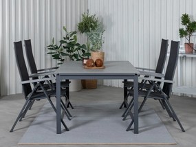 Σετ Τραπέζι και καρέκλες Dallas 687, Polyξύλο, 61 kg, Ύφασμα, Μέταλλο | Epipla1.gr