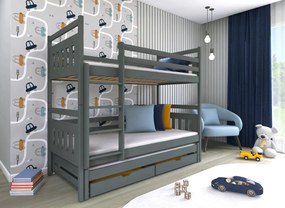 SEWERYN 80x180 graphite bunk bed Lano Furniture