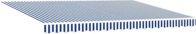 vidaXL Σκελετός Τέντας Μπλε και άσπρο 450 x 300 εκ