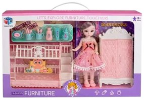 Σετ κούκλα με αξεσουάρ σπιτιού - 6688-15-DIY - 917466