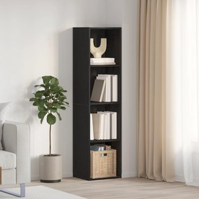 vidaXL Ράφι Βιβλίων/Ράφι Τηλεόρασης Μαύρης Δρυός 36x30x143 εκ.