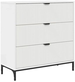 vidaXL Πλαϊνό γραφείο Λευκό 79.5 x 33 x 82 εκ Επεξεργασμένο ξύλο