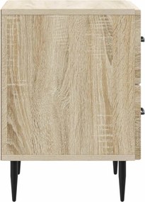 vidaXL Κομοδίνο 2 τεμ. Sonoma Δρυς 43 x 34,5 x 47,5 εκ