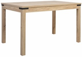 Τραπέζι Boston 467, Ανοιχτό χρώμα ξύλου, 77x80x140cm, Επιμήκυνση, Πλαστικοποιημένη μοριοσανίδα | Epipla1.gr