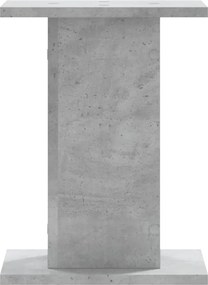 vidaXL Βάσεις Φυτών 2 τεμ. Γκρι Σκυρ. 30x30x40 εκ. Επεξεργασμένο Ξύλο