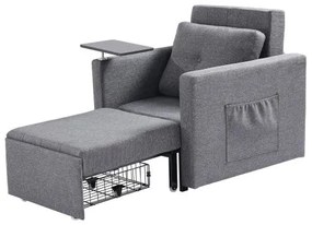 VEVOR Sleeper Sofa Bed with Side Pocket Pillow Desk Board 5 Adjustable Backrest