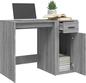 vidaXL Γραφείο Γκρι Sonoma 100 x 49 x 75 εκ. από Επεξεργασμένο Ξύλο