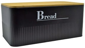 Ψωμιέρα Bread 837700 42x23,5x17cm Natural-Black Ankor Μέταλλο,Bamboo