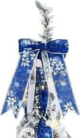 vidaXL Τεχνητό Χριστουγεννιάτικο Δέντρο με 200 LED Λευκό 210 cm PVC