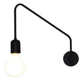 Φωτιστικό Τοίχου - Απλίκα HL-3549-1 MALA WHITE WALL LAMP - Μέταλλο - 77-3964