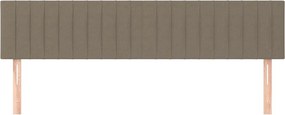 vidaXL Κεφαλάρια Taupe 200x5x78/88 εκ. Ύφασμα