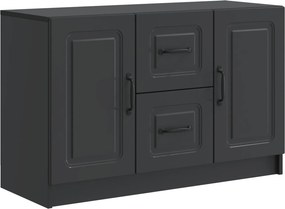 vidaXL Πλαϊνό γραφείο Μαύρο 89 x 34,5 x 57 εκ. Επεξεργασμένο Ξύλο