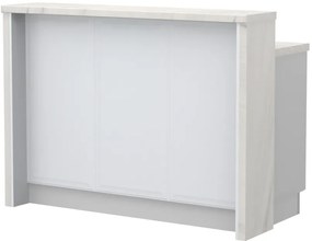 Πάγκος νησίδας Evora-Μήκος: 135 εκ.-White Marble