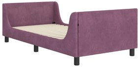 vidaXL Κρεβάτι Παιδικής Κρεβατοκάμαρας με Κεφαλάκι Μοβ 80 x 200 cm