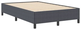 vidaXL Κρεβάτι Σκελετός Σκούρο Γκρι 120x200 εκ. Από Καρντουρόι