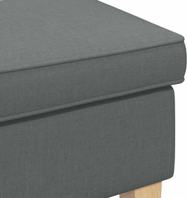 vidaXL Πολυθρόνα Ποδιών Σκούρο Γκρι 55 x 35 x 41 εκ Ύφασμα