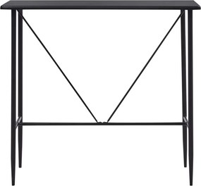 vidaXL Τραπέζι Μπαρ Μαύρο 120 x 60 x 110 εκ. από MDF
