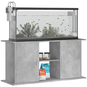 vidaXL Βάση Ενυδρείου Γκρι Σκυροδ. 121x41x58 εκ. Επεξεργασμένο Ξύλο