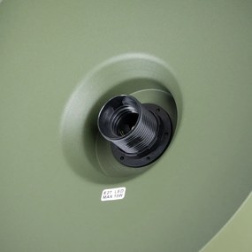 Κρεμαστό φωτιστικό BILO λαδί πράσινο/ατσάλι/1x15w