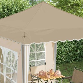 vidaXL Αυτοσχέδιο Μόρφωση 195 x 195 x 245 εκ. Κρεμ Ύφασμα Όξφορντ