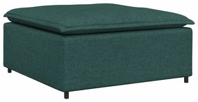 vidaXL Υποπόδιο Καναπέ Σκούρο Πράσινο 100x100x48 εκ.